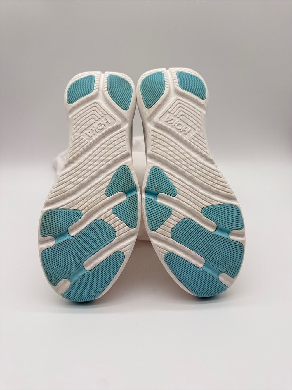 HOKA ONE ONE Solimar Running Shoes Women’s 10.5 White Teal Lightweight Sneakers - Picture 3 of 9